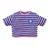 Z8 kids cropped T-shirt Marijn lichtroze/blauw