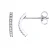 Half Hoop 0090 Cts Diamond Jewellery White Gold