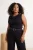 Trendyol Curve Dames Zwart Effen Mouwloos Getailleerd Grote maten Blouses