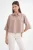 Korte Mouw Crop Poplin Shirt