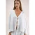 Overized V-hals Blouse met Striksluiting