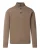 Genti | Heren | Pull Over Half Zip Licht Bruin