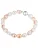 Valero Pearls Armband  sering / abrikoos / zilver / parelwit