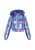 MYMO Winterjas  saffier / cyaan blauw / lila