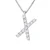 Ketting Diamonds 0.07 Cts alfabet letter “X” witte goud 18 Karaat