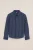 WE Fashion – Jongens gestreept overhemd met embroidery – Regular fit – Donkerblauw – Katoen –