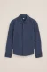 WE Fashion – Jongens gestreept overhemd met embroidery – Regular fit – Donkerblauw – Katoen –
