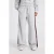 America Today wide leg broek lichtgrijs melange