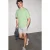 Oversized T-shirt met ribstructuur en ronde hals