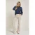 Para Mi corduroy flared high waist flared broek beige