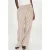 Grace & Mila wide leg regular waist gestreepte casual broek bruin seersucker