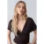 Slim Fit V-Hals Blouse met Strikdetails