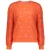 Geisha Sweater embroiderd flowers koraal