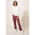 White Stuff Rowena Linen Trouser Dark Plum