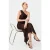 TRENDYOLMİLLA Dames Bruin Effen Midi Mouwloos Asymmetrisch Jurken