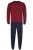 HAJO Pyjama lang  navy / rood / knalrood