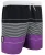 Zwemshort voor Heren met Patroonstrepen Paars