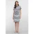 Geisha gestreepte T-shirtjurk donkerblauw