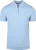 Suitable Knitted Half Zip Polo Lichtblauw