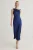TRENDYOLMİLLA Dames Donkerblauw Effen Maxi Mouwloos Stijlvol/Avond Recht Jurken