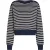 Tommy Hilfiger Dames/Dames Gestreept Boothals Regular Sweatshirt (Zwart, Wit)