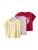 TWO SOON Shirt  geel / lila / rood