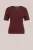 WE Fashion – Dames trui met open structuur – Regular fit – Donkerrood – Biologisch katoen –