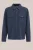 WE Fashion – Heren regular fit fijngebreide overshirt – Regular fit – Donkerblauw – Katoen –