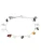 Pilgrim Armband ‘Between’  mintgroen / lila / zilver / wit