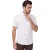 Ledub Modern Fit wit geprint katoen