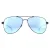 Hugo Boss Aviator Mens matblauwe spiegel zonnebril