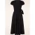 Topvintage exclusive ~ Layla viscose overslag jurk in zwart