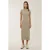 Korte Mouwen Crew Neck Midi Jurk