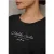 Street One Studio Dames Shirt met folietekst in Zwart