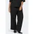 ONLY CARMAKOMA straight leg broek Plus Size met linnen – zwart