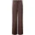 Marc Cain Glanzende wide fit broek met strikceintuur