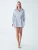 BWLDR Blousejurk ‘Blair’  ultramarine blauw / wit