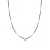 Luxenter Sterling Zilver 925 en Rose Kristal ketting afgewerkt met 18k geel goud – Hart
