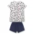 Sanetta Nachtkledij  navy / rood / natuurwit