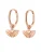Hey Happiness Oorbellen ‘Fan Hoops’  rose-goud