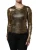 Metalen Geribbelde Gebreide Pullover
