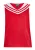 DreiMaster Vintage Blouse  rood / wit