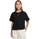 Nike Meisjes Swoosh T-shirt met normale pasvorm (Zwart/Wit)