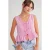 Gestructureerde V-hals Crop Blouse met Strik