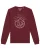 Watapparel Sweatshirt ‘ Natur ist schön ‘  bourgogne / wit