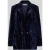 Christian Berg Cocktail Relaxed fit blazer van fluweel met reverskraag