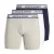 Jack And Jones Heren Plus Boxer Shorts (Verpakking van 3) (Licht Grijs Melange)