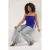 Trendyol Curve Dames Blauw Effen Mouwloos Getailleerd Grote maten Blouses