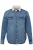 John F. Gee Tussenjas  blauw denim / wit
