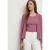 Street One Dames Jas met lange mouwen in gebreide look in Roze